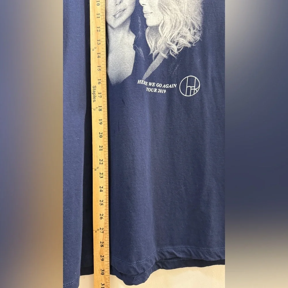 Cher Here We Go Again 2019 Tour Tee - Navy Blue Size L - Picture 4 of 8